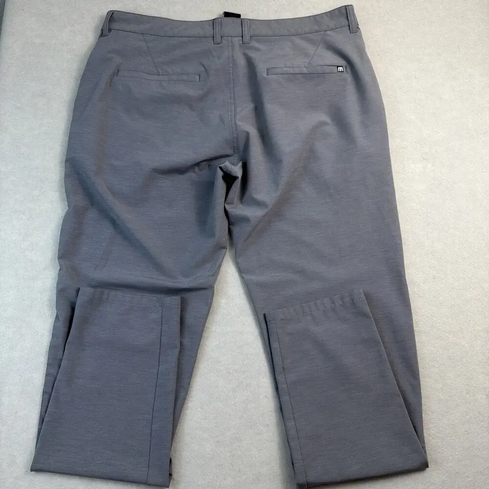 Travis Mathew Mens 35x32 Gray Comfort Stretch Casual Performance Golf Pants